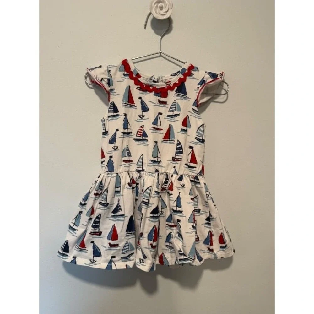 Mudpie 12-18 Sailboat Dress EUC
